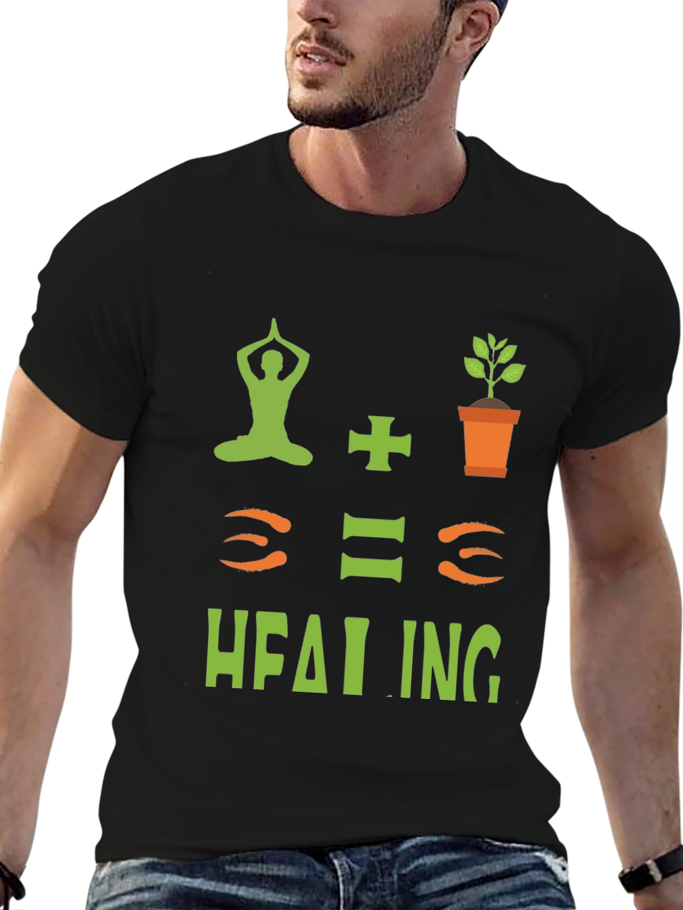 Yoga + Plants = Healing T-Shirt