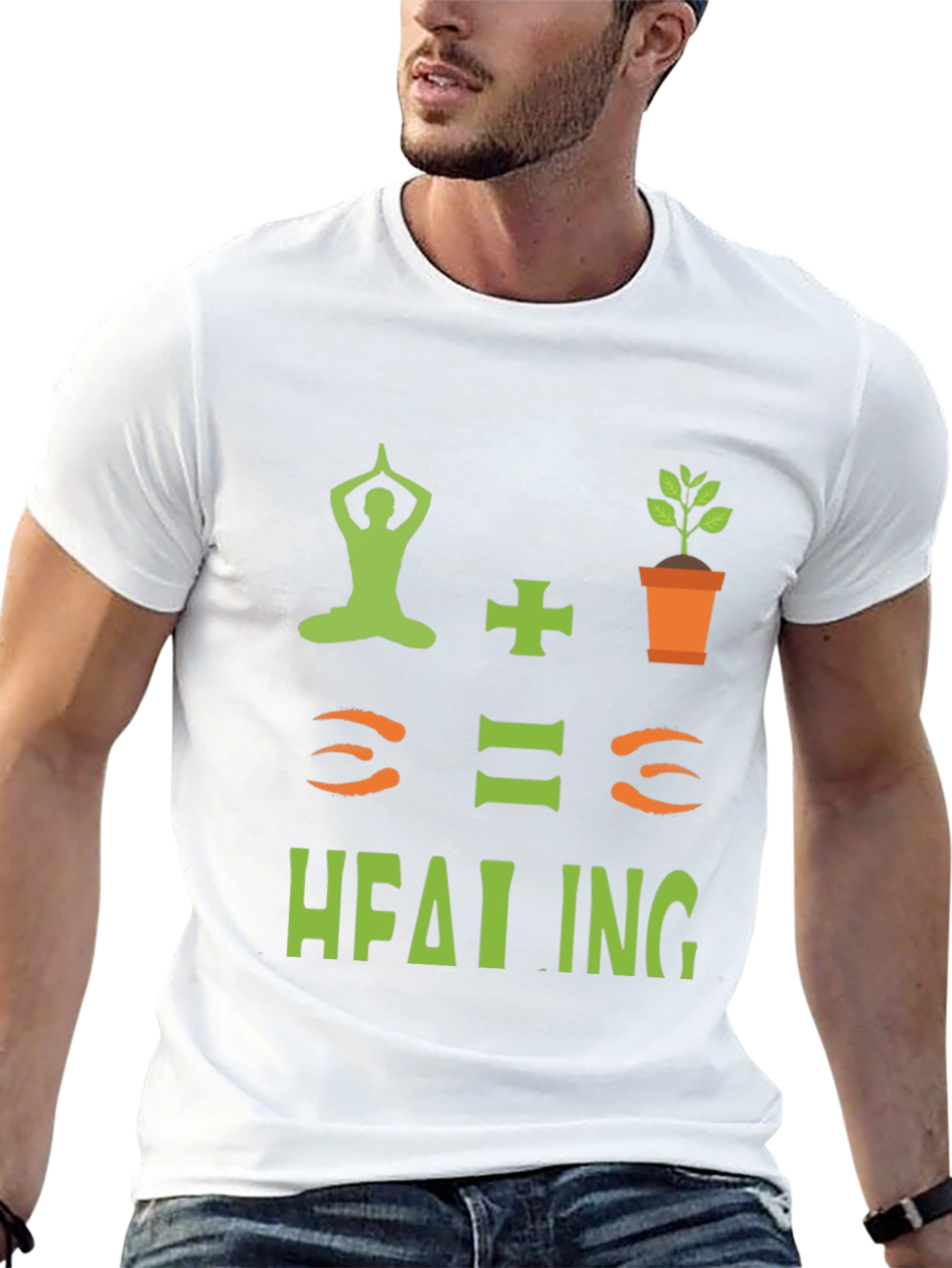 Yoga + Plants = Healing T-Shirt