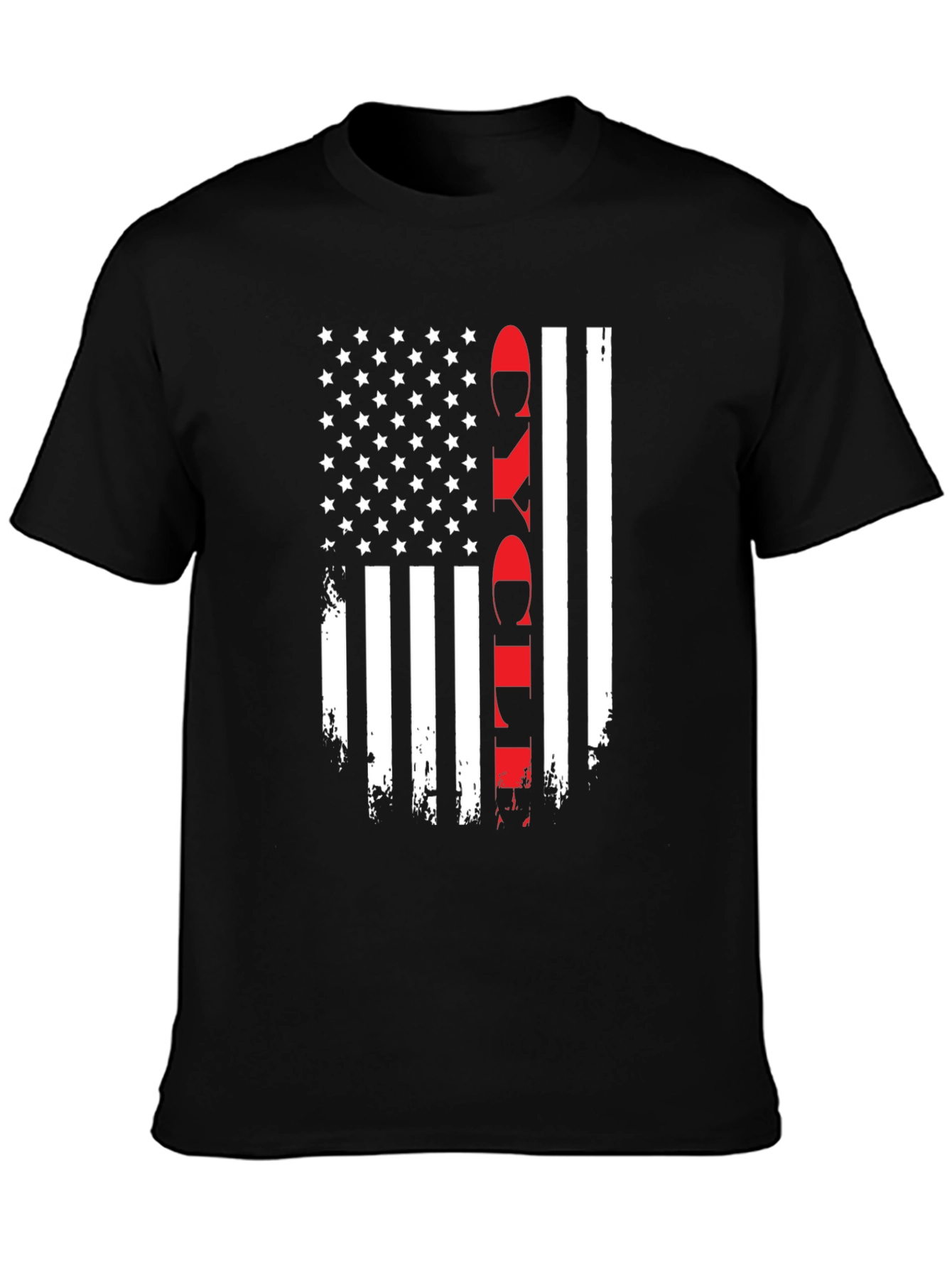 Distressed Flag Firefighter T-Shirt