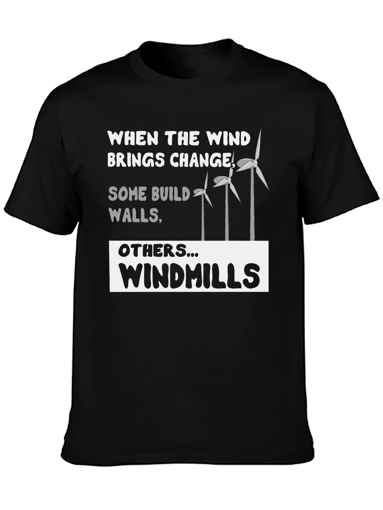Windmills T-Shirt - When the Wind Brings Change Tee