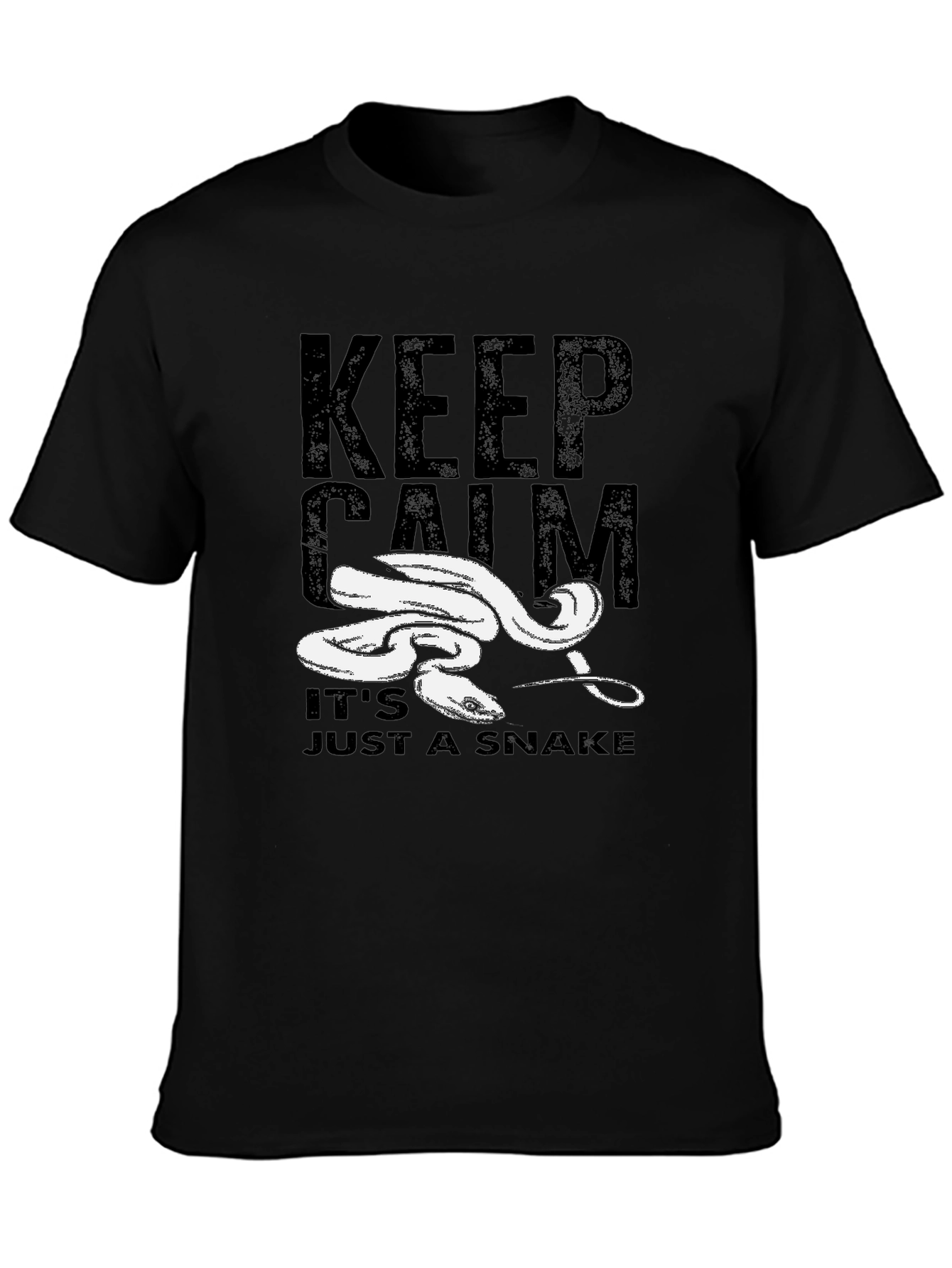 Keep Calm Snake Graphic T-Shirt