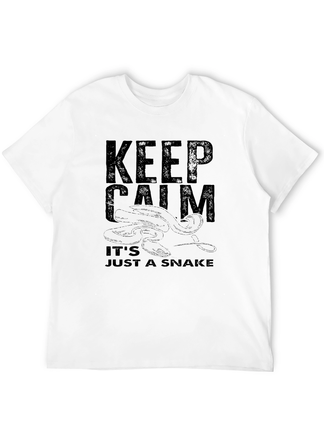 Keep Calm Snake Graphic T-Shirt