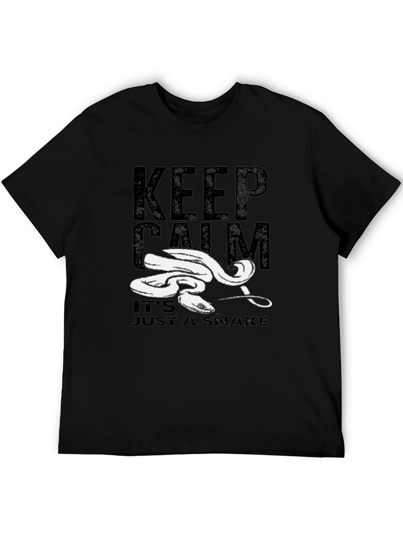 Keep Calm Snake Graphic T-Shirt