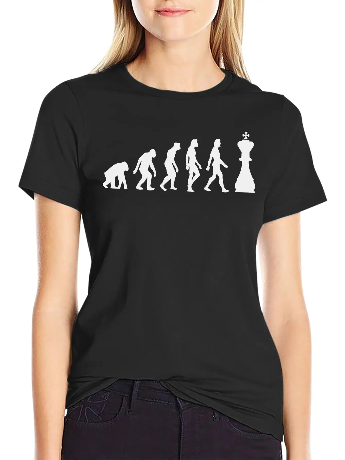 The Evolution Of Chess Unisex Casual T-Shirt – Clean Design For Daily Comfort