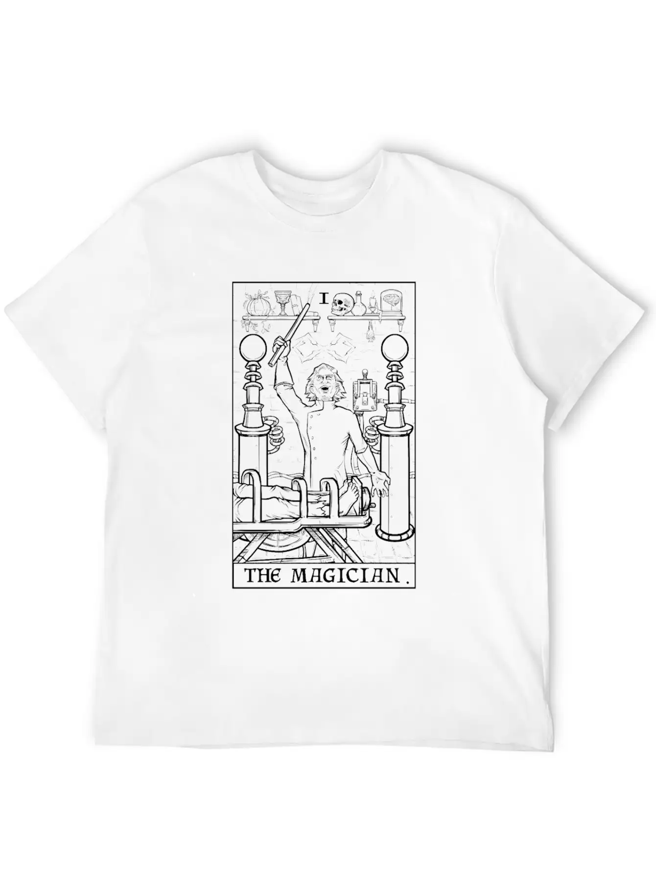 The Magician Terror Tarot Shadow Edition Unisex Casual T-Shirt – Clean Design For Daily Comfort