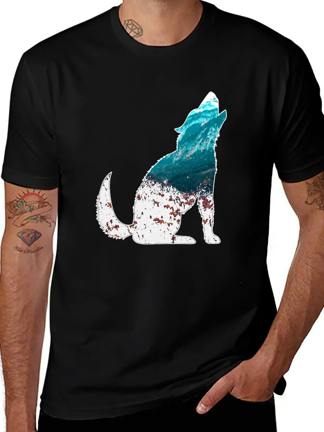 The Wilderness Calls Wolf Mountains Forest Nature Unisex Casual T-Shirt – Clean Design For Daily Comfort