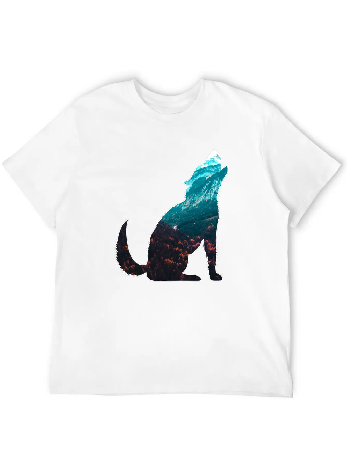 The Wilderness Calls Wolf Mountains Forest Nature Unisex Casual T-Shirt – Clean Design For Daily Comfort