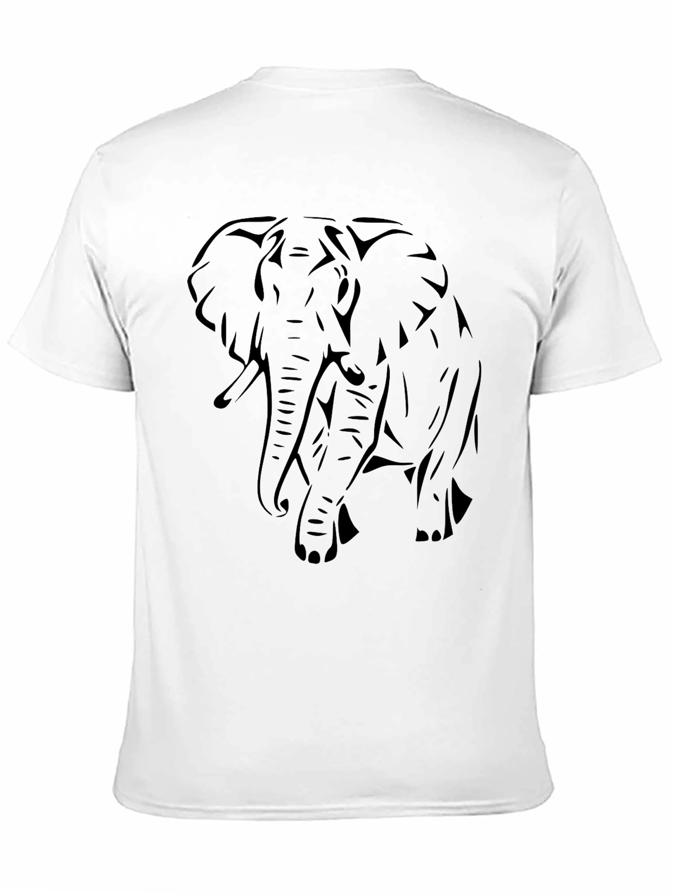 Black Elephant Graphic Tee - Stylish Mens T-Shirt