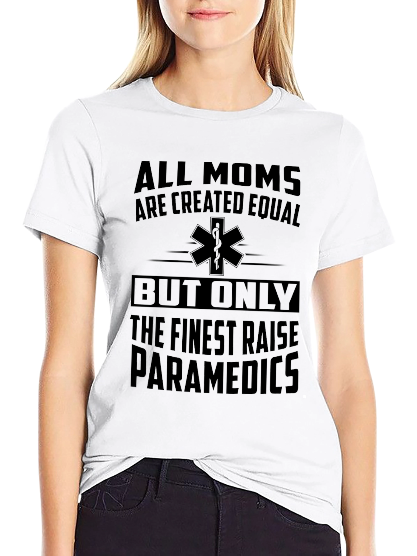 Finest Moms Raise Paramedics Graphic Tee