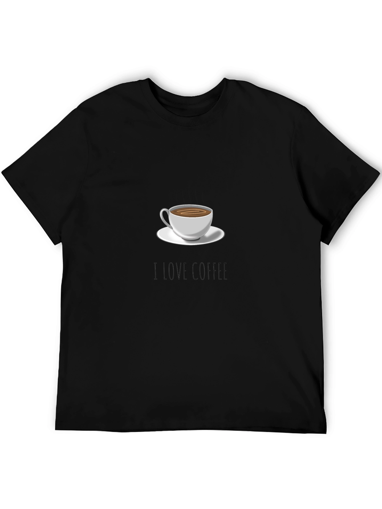 I Love Coffee Black T-Shirt