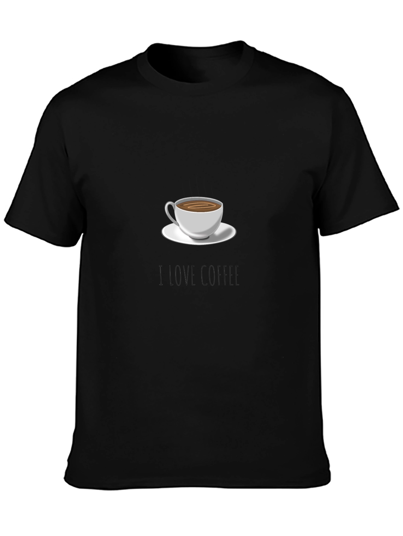 I Love Coffee Black T-Shirt