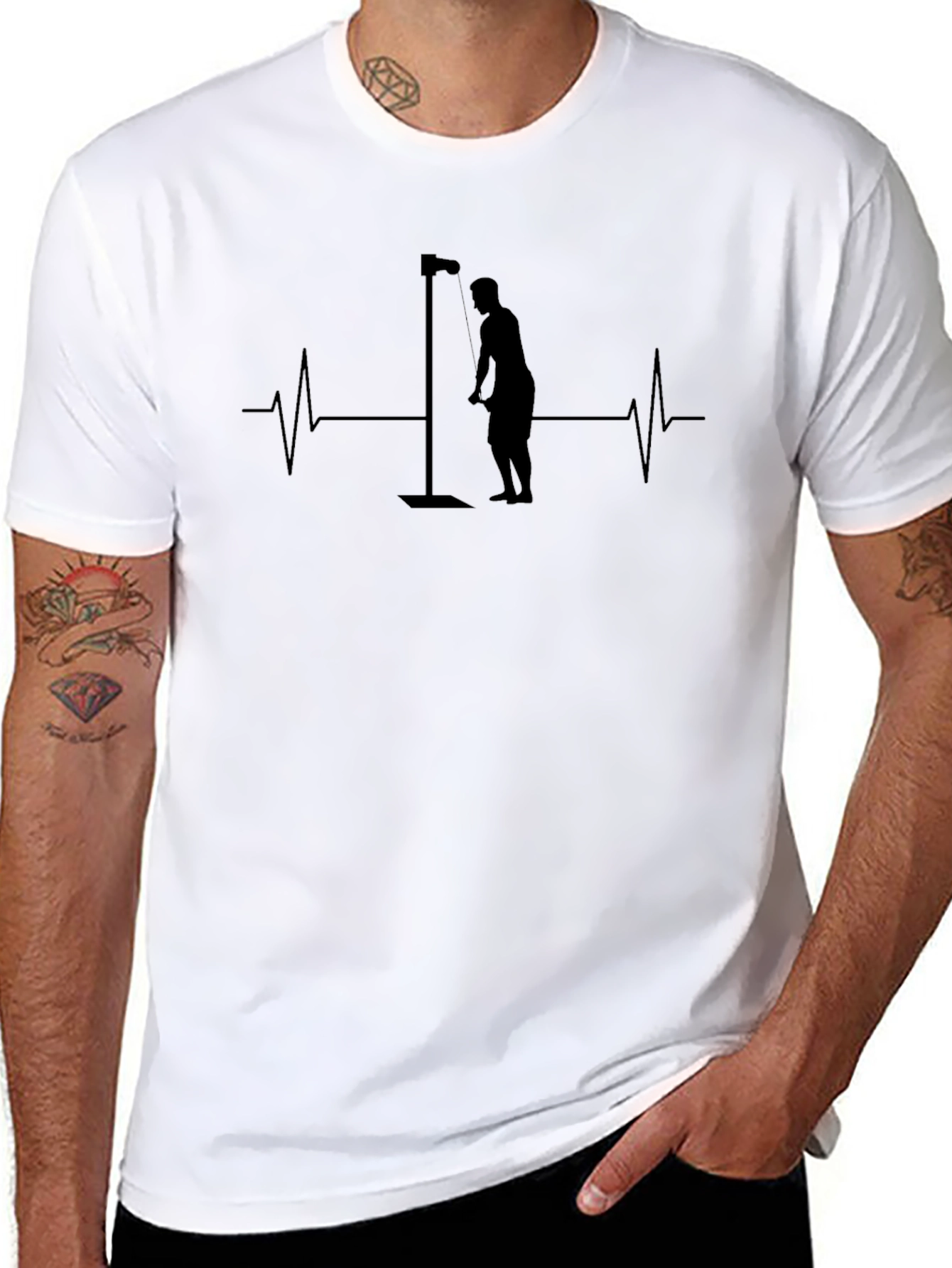 Weight Training Heartbeat T-Shirt