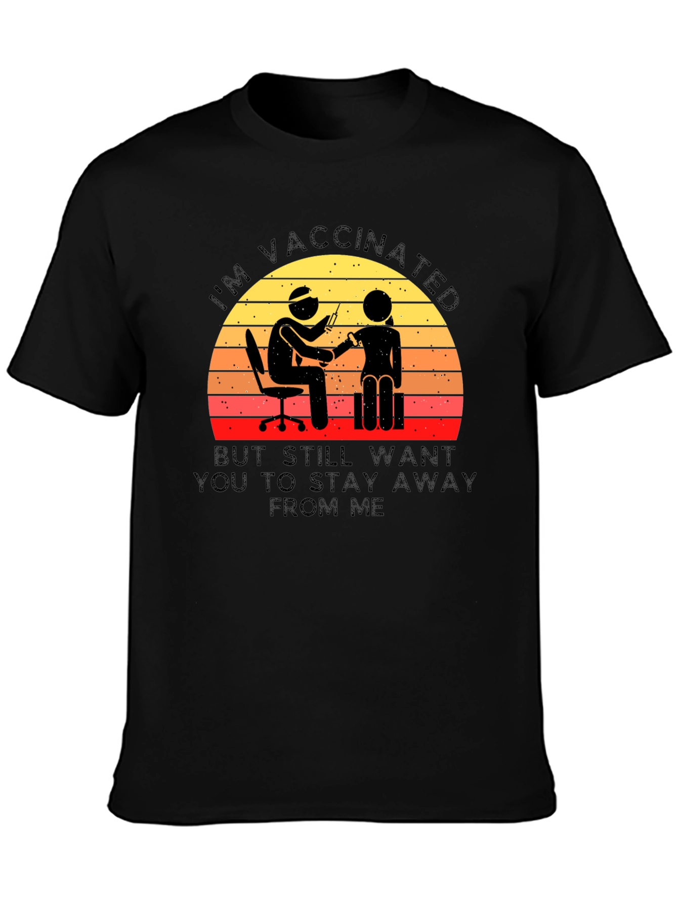 Vaccinated Graphic Tee - Stay Away!