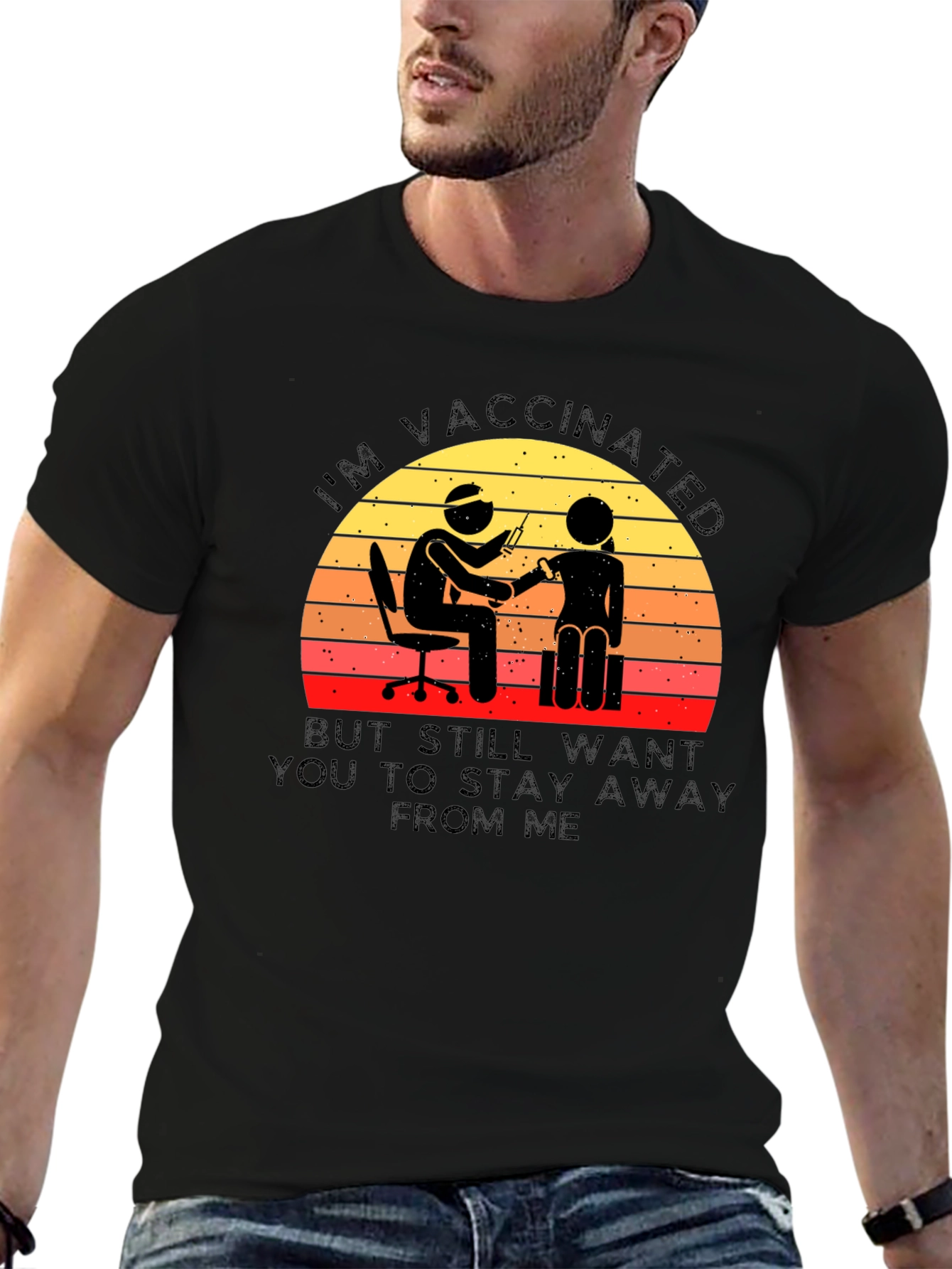 Vaccinated Graphic Tee - Stay Away!