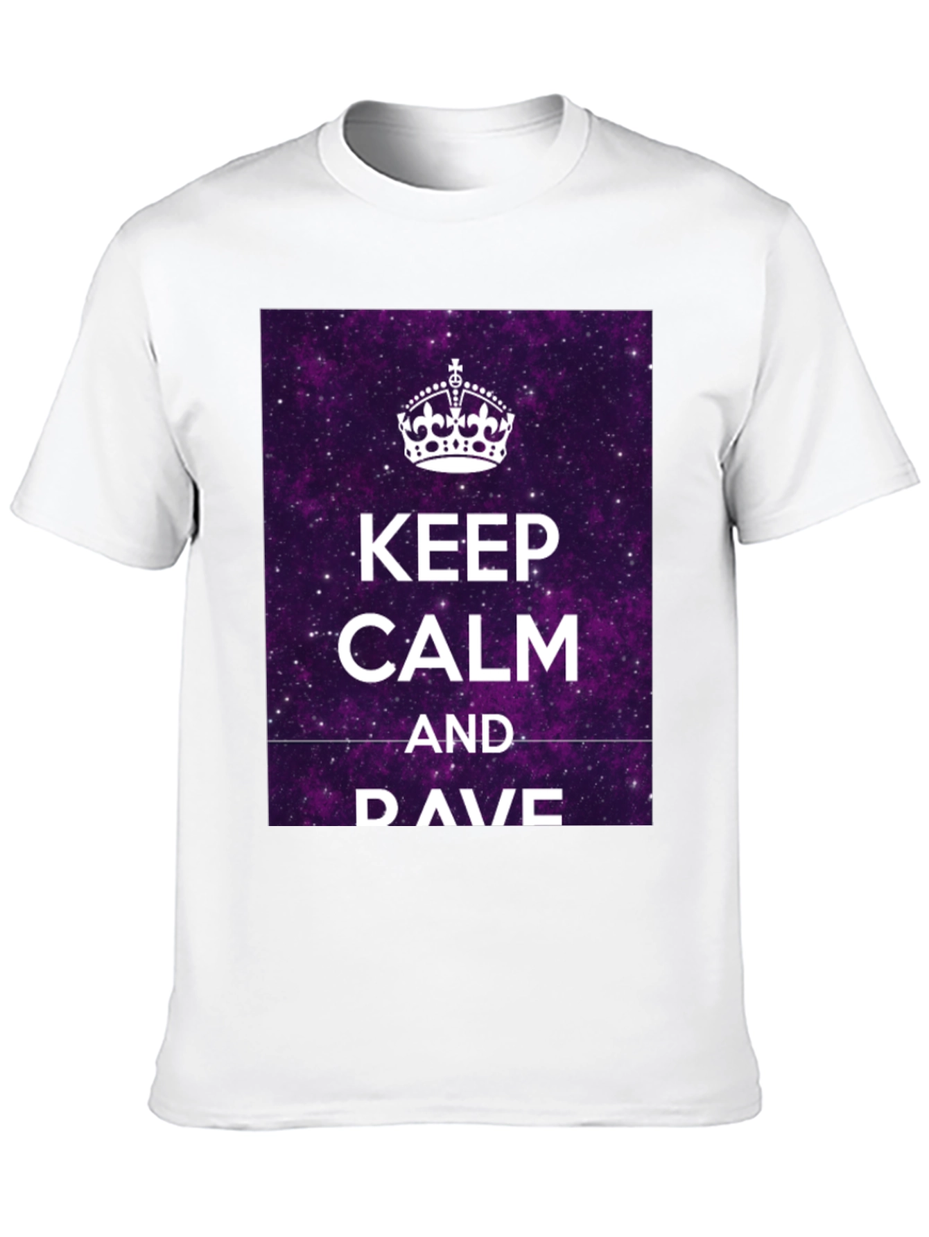 Keep Calm & DAVE T-Shirt - Galaxy Purple Graphic