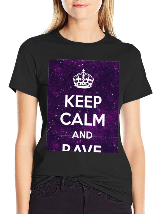 Keep Calm & DAVE T-Shirt - Galaxy Purple Graphic