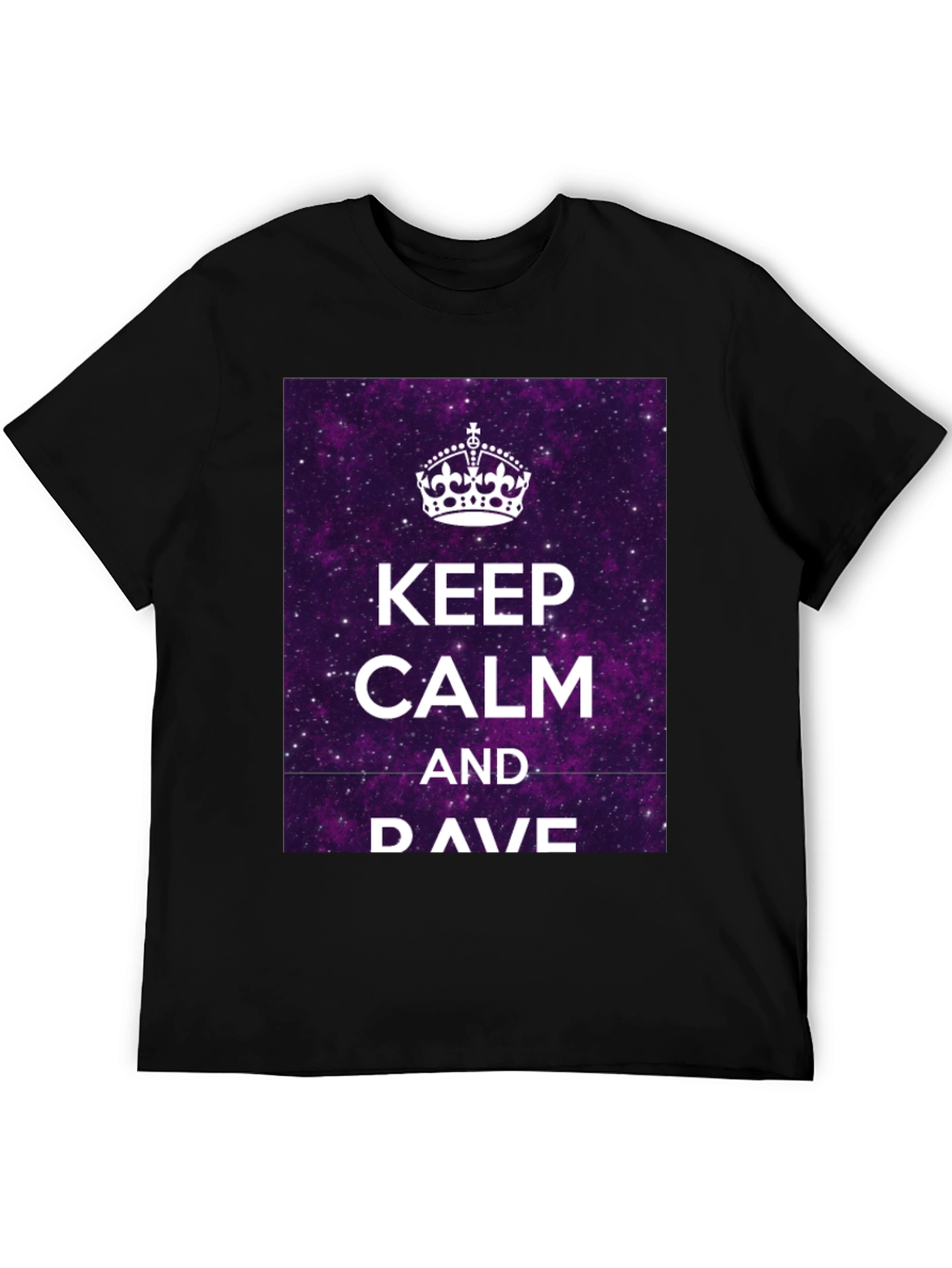 Keep Calm & DAVE T-Shirt - Galaxy Purple Graphic