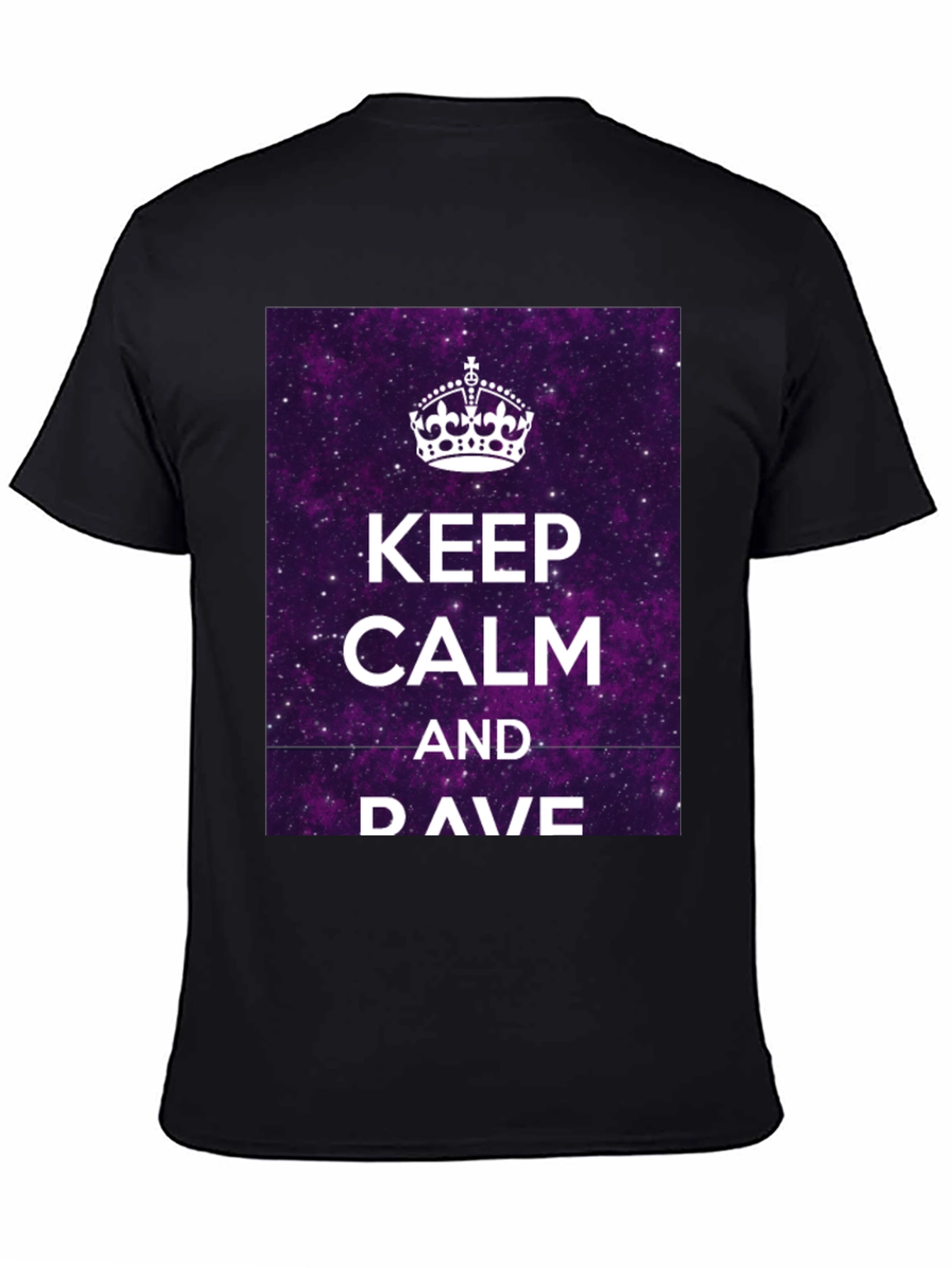 Keep Calm & DAVE T-Shirt - Galaxy Purple Graphic