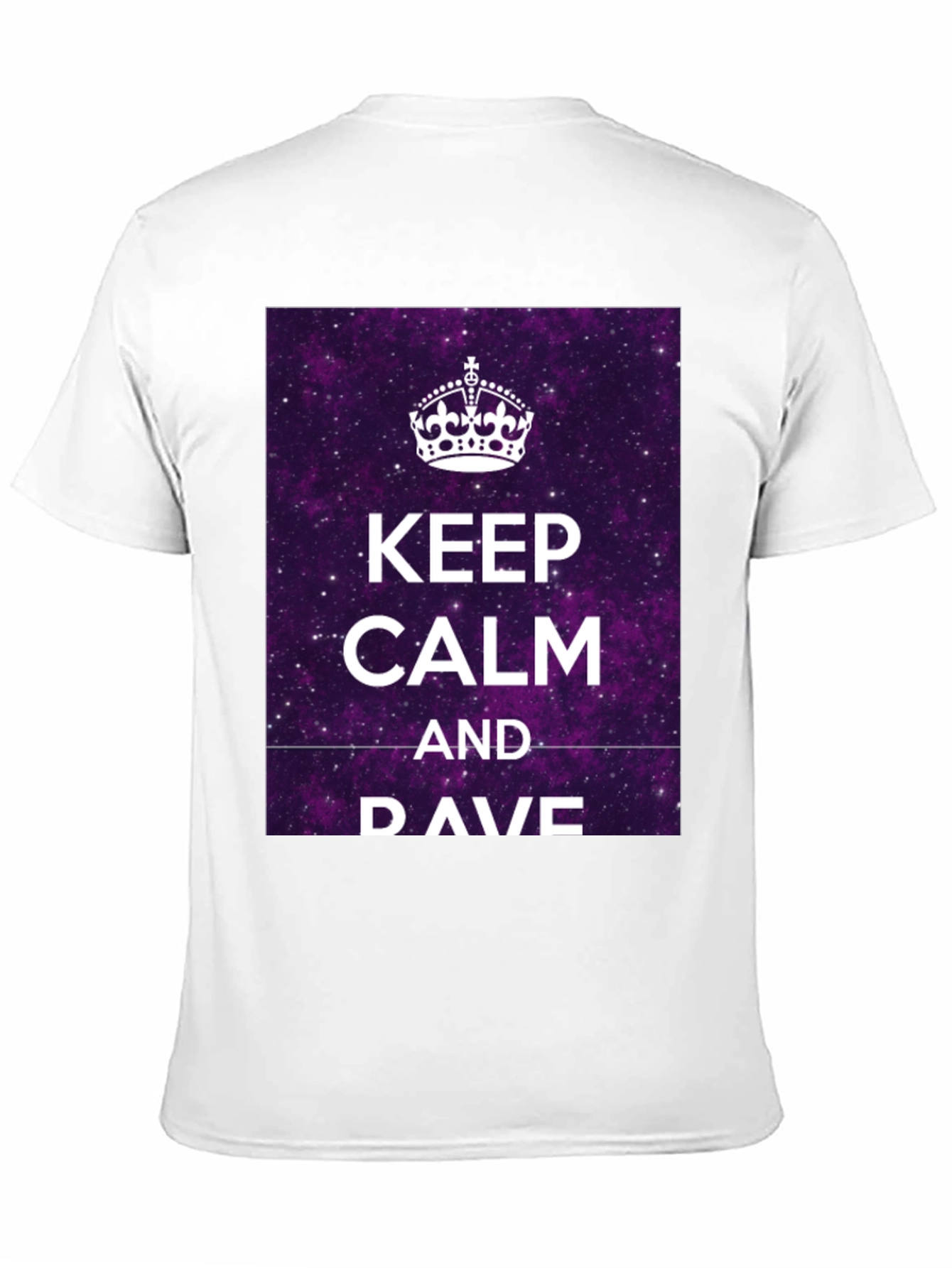 Keep Calm & DAVE T-Shirt - Galaxy Purple Graphic