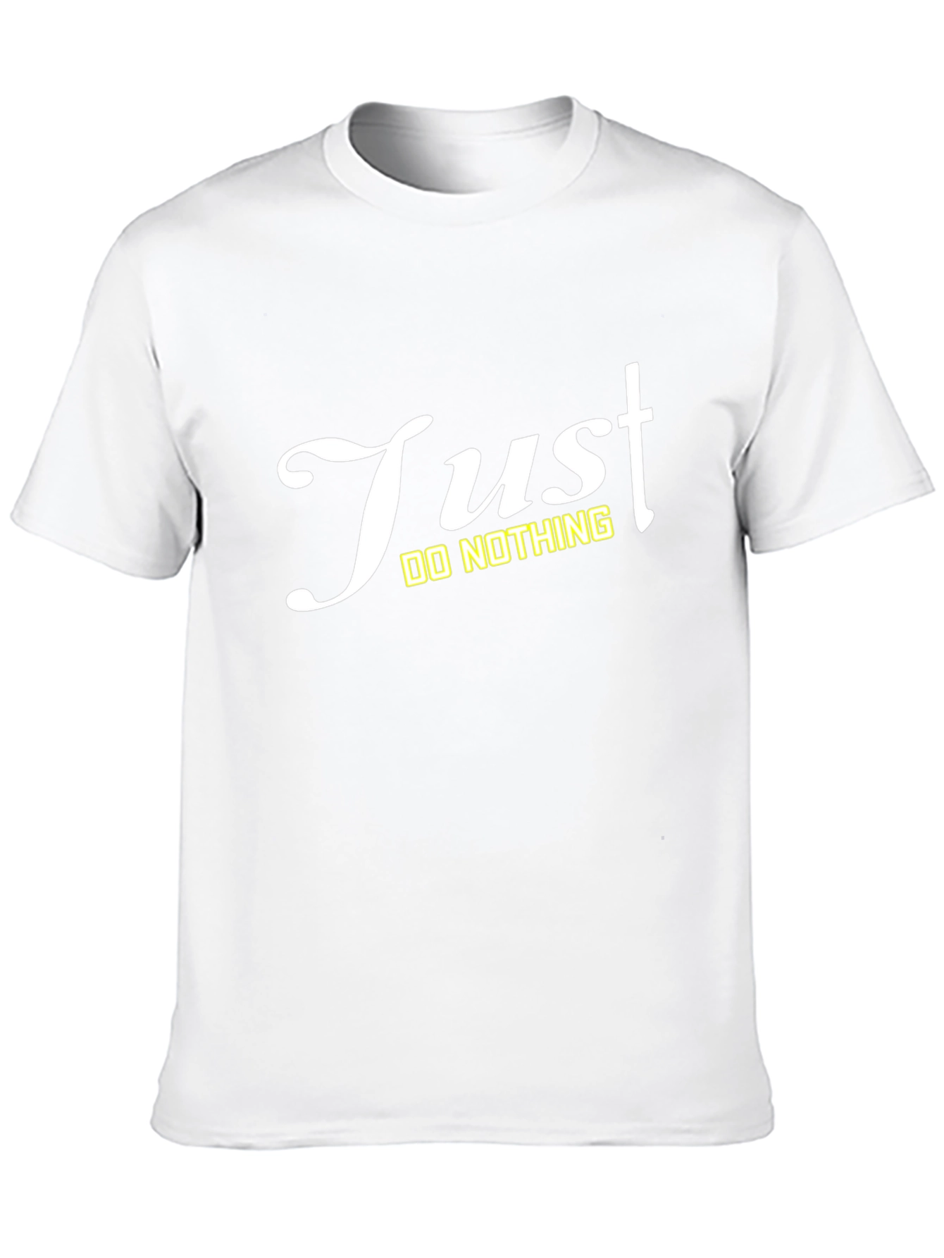 Just Do Nothing Black T-Shirt