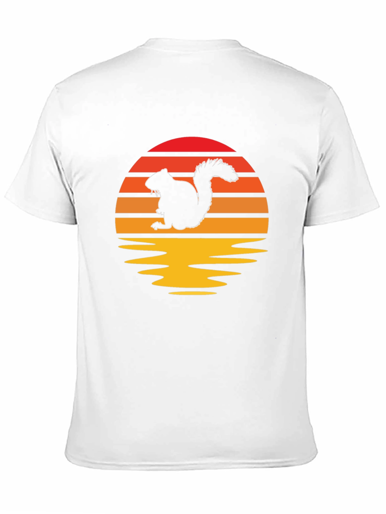 Sunset Squirrel Graphic Tee - Nature Lovers T-Shirt