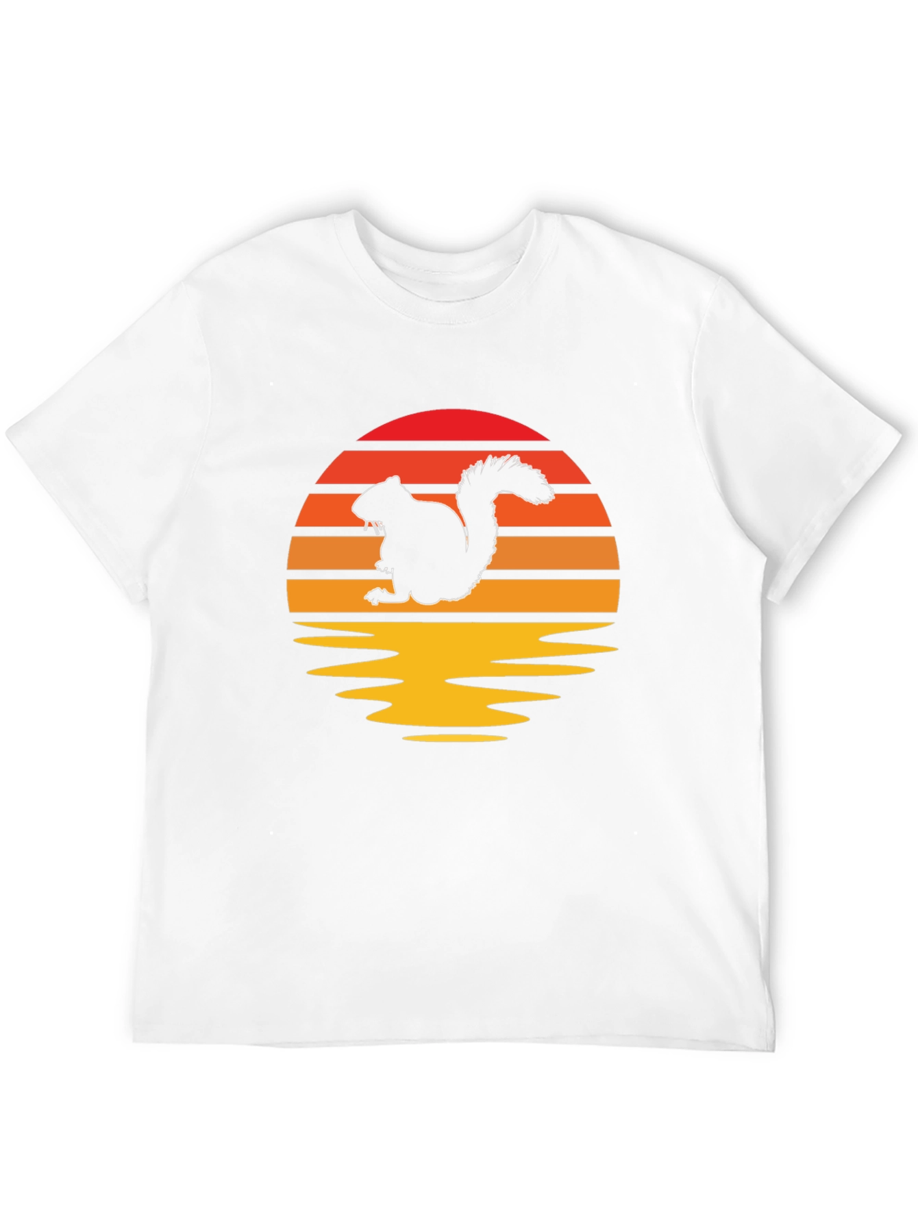 Sunset Squirrel Graphic Tee - Nature Lovers T-Shirt