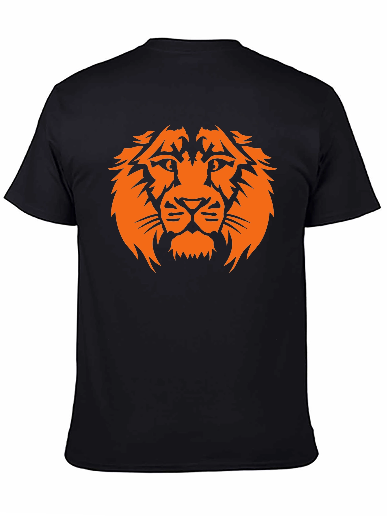 Lion Head Graphic Black T-Shirt