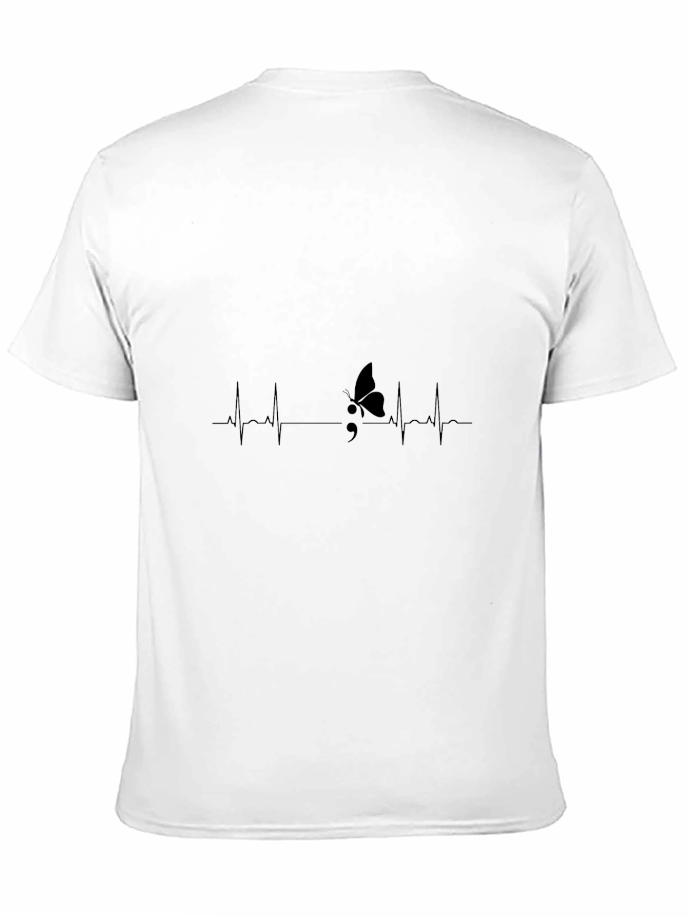Heartbeat Semicolon Butterfly Graphic Tee