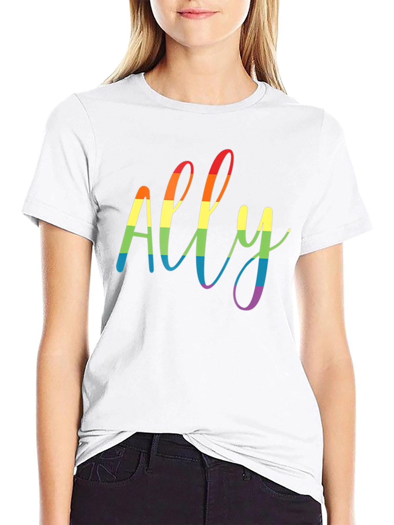 ALLY LGBTQ+ Pride Rainbow T-Shirt