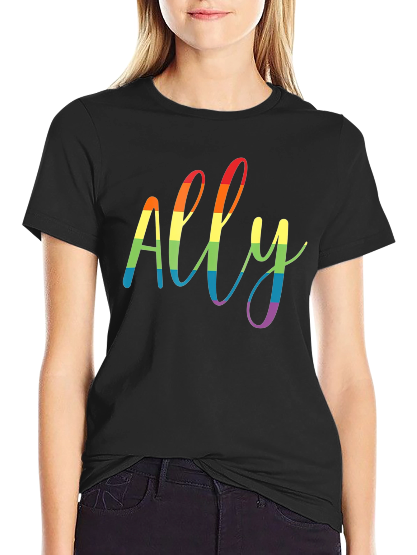 ALLY LGBTQ+ Pride Rainbow T-Shirt