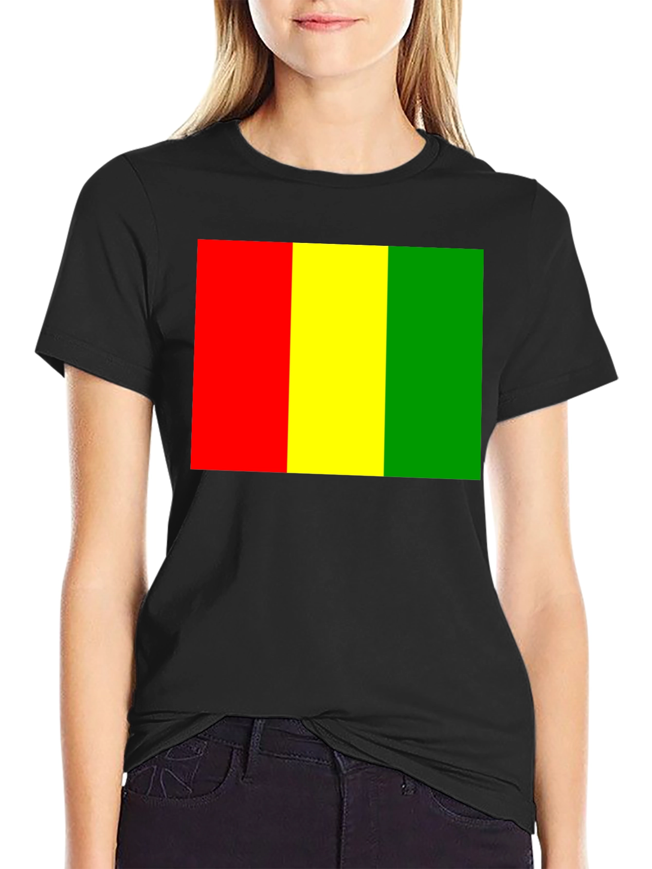 Guinea Flag T-Shirt - Red Yellow Green Tee