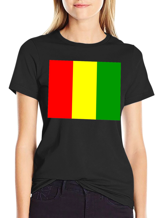 Guinea Flag T-Shirt - Red Yellow Green Tee