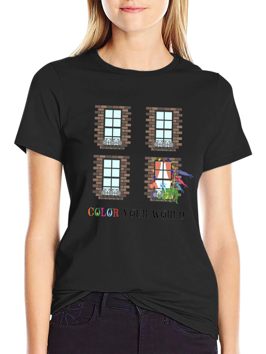 Color Your World Window T-Shirt