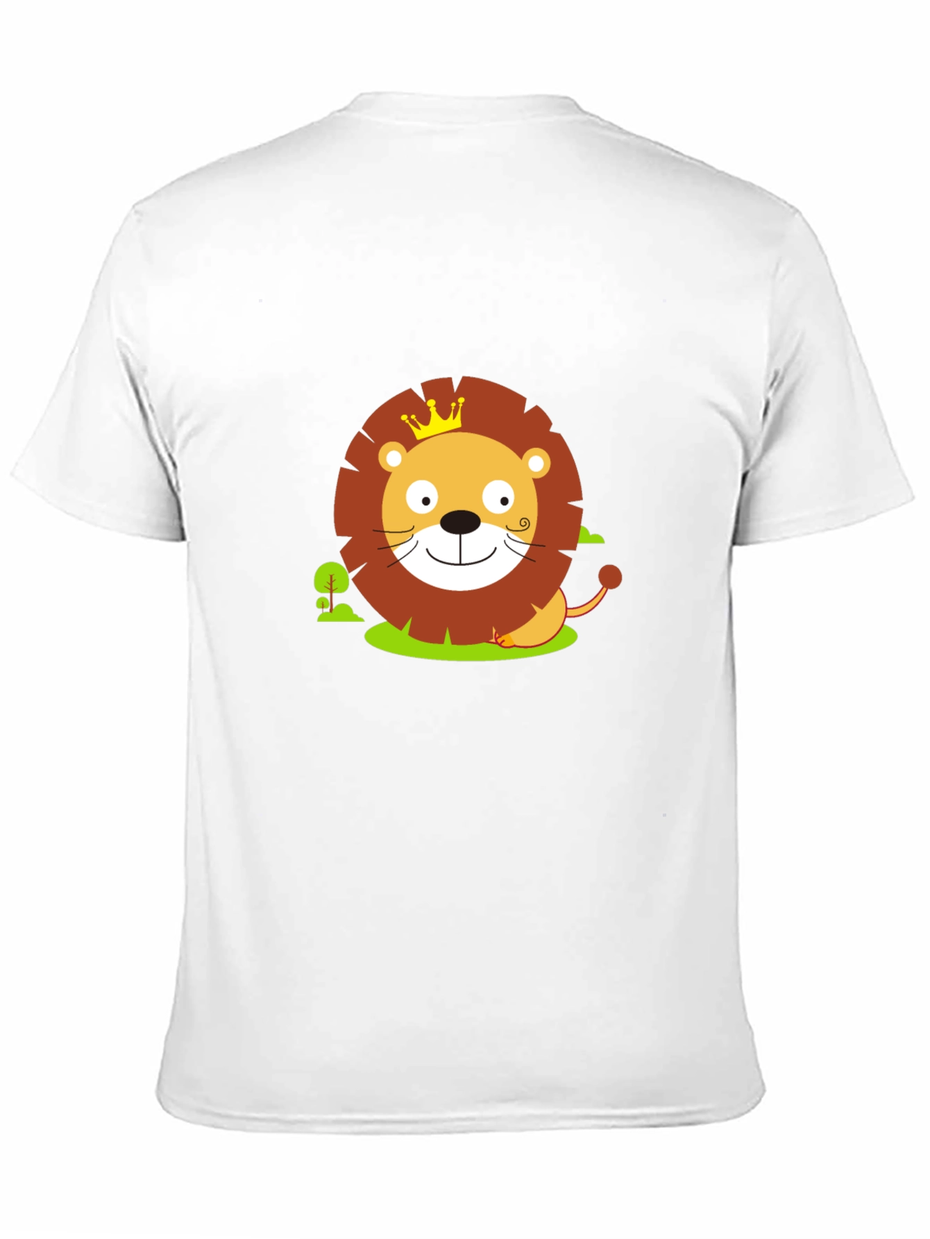 Cute Lion King Graphic Tee - Black Cotton Shirt