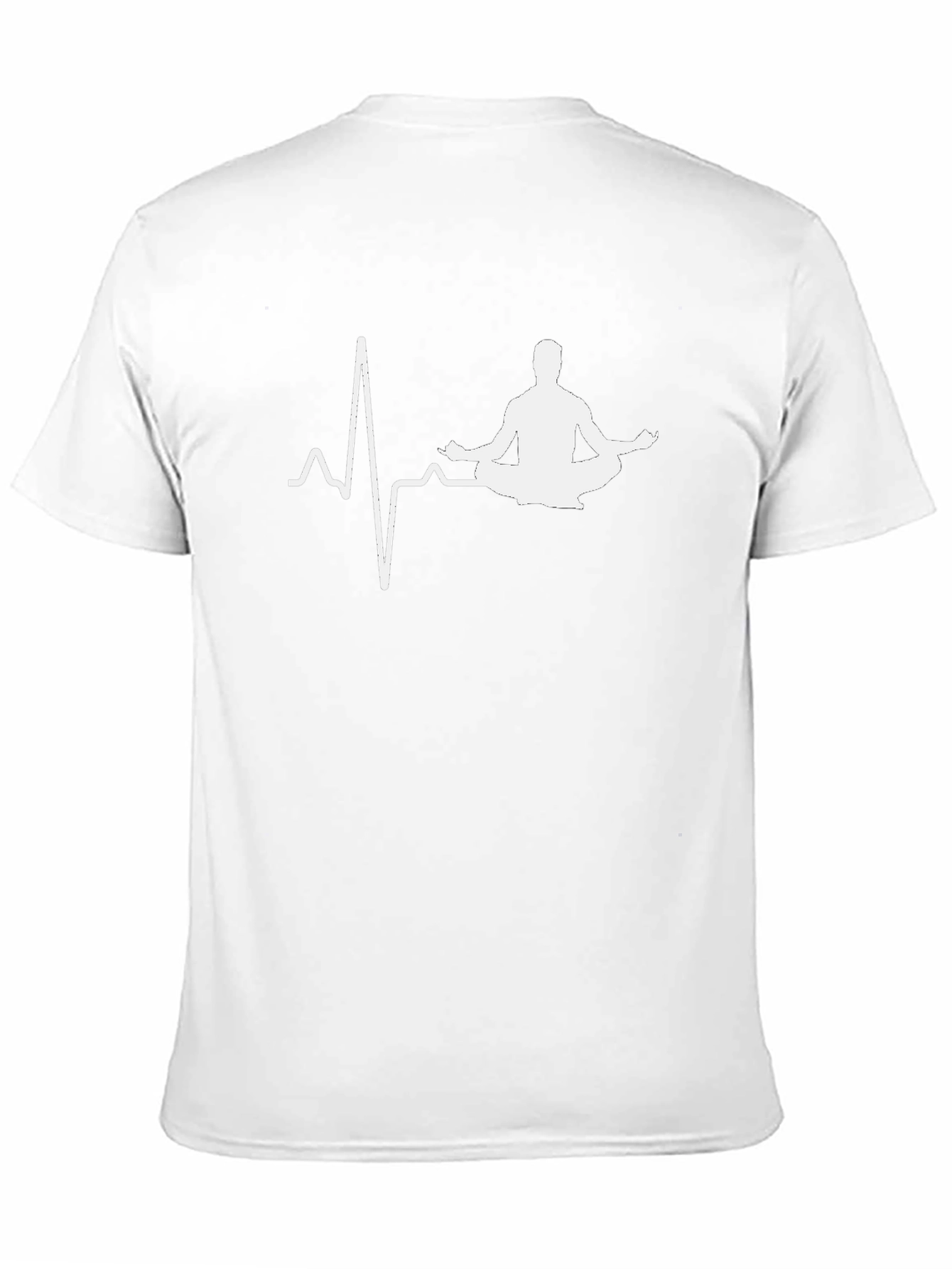 Yoga Heartbeat T-Shirt - Black Meditate in Style