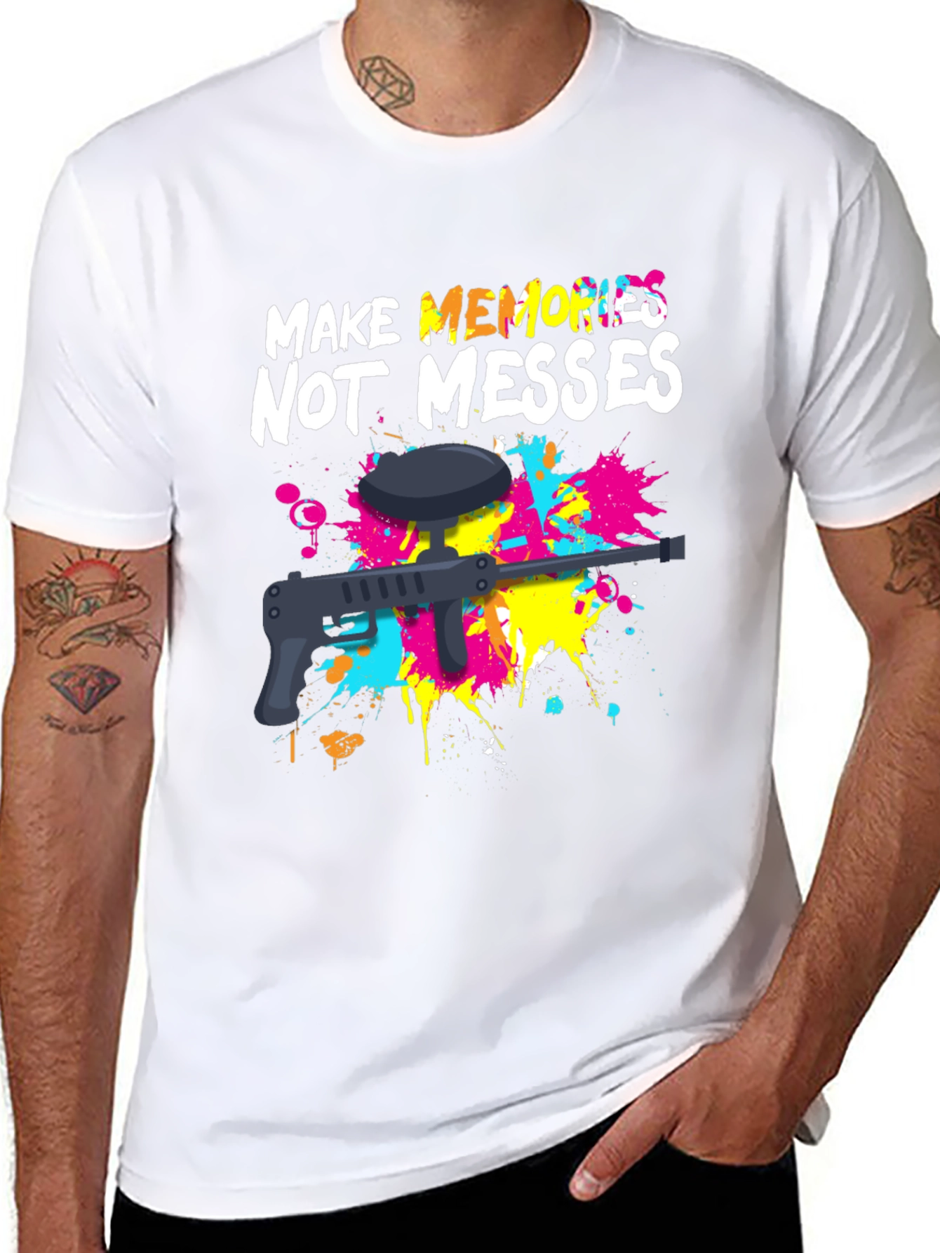 Make Memories Not Messes Paintball T-Shirt
