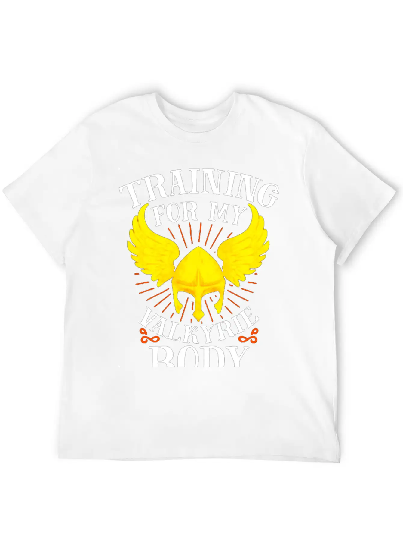Training For My Valkyrie Body Unisex Casual T-Shirt – Clean Design For Daily Comfort