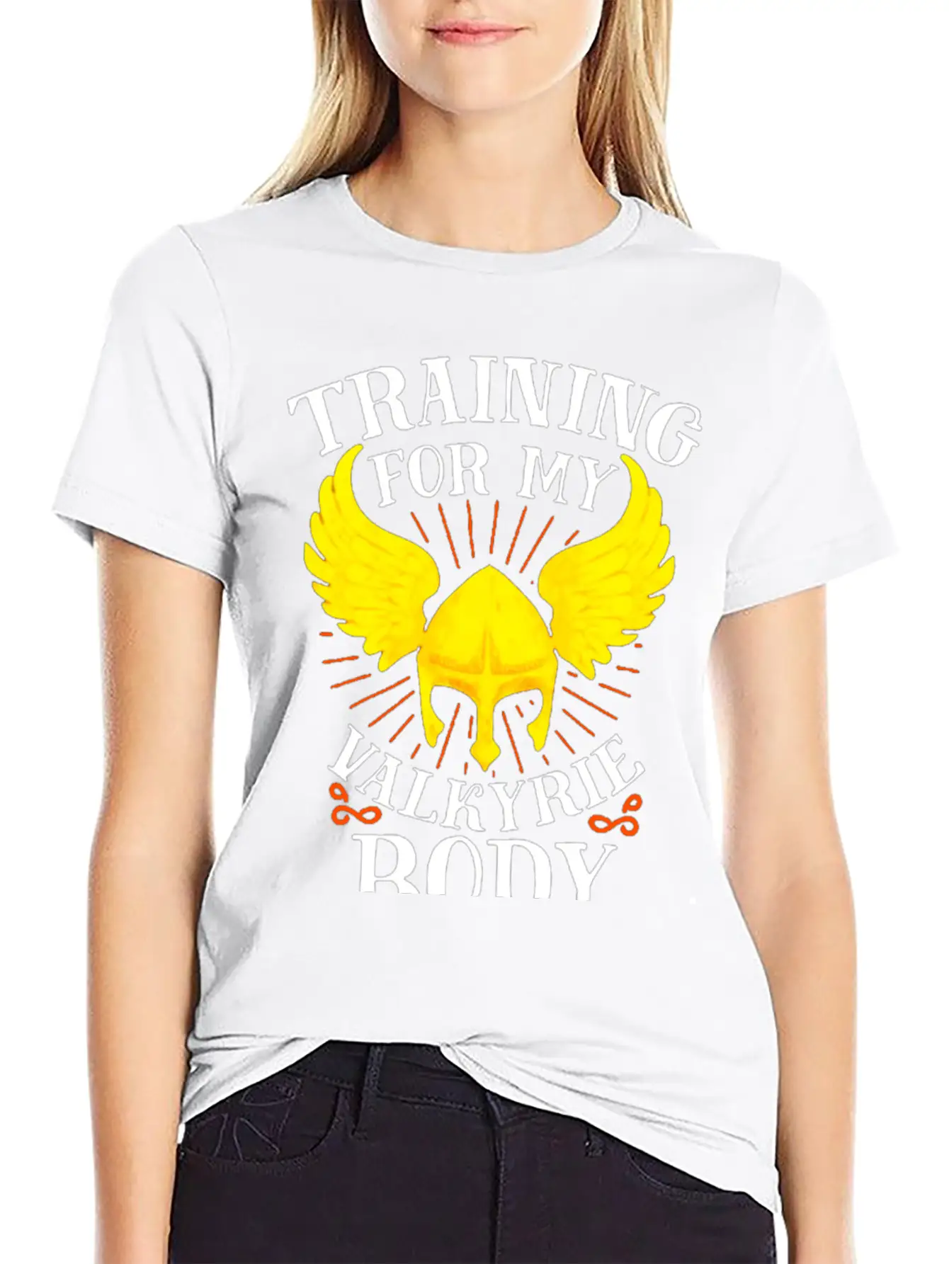 Training For My Valkyrie Body Unisex Casual T-Shirt – Clean Design For Daily Comfort