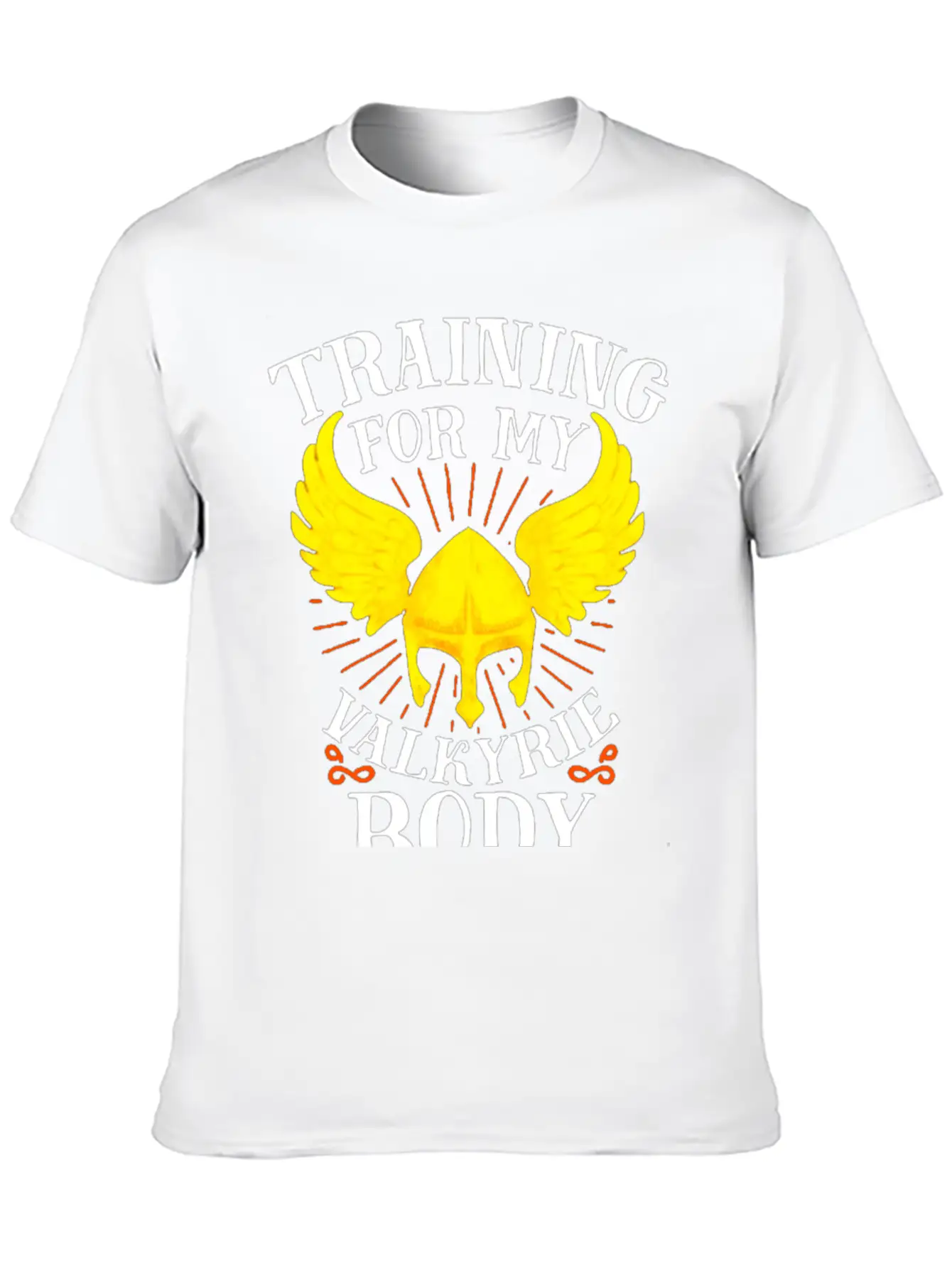 Training For My Valkyrie Body Unisex Casual T-Shirt – Clean Design For Daily Comfort
