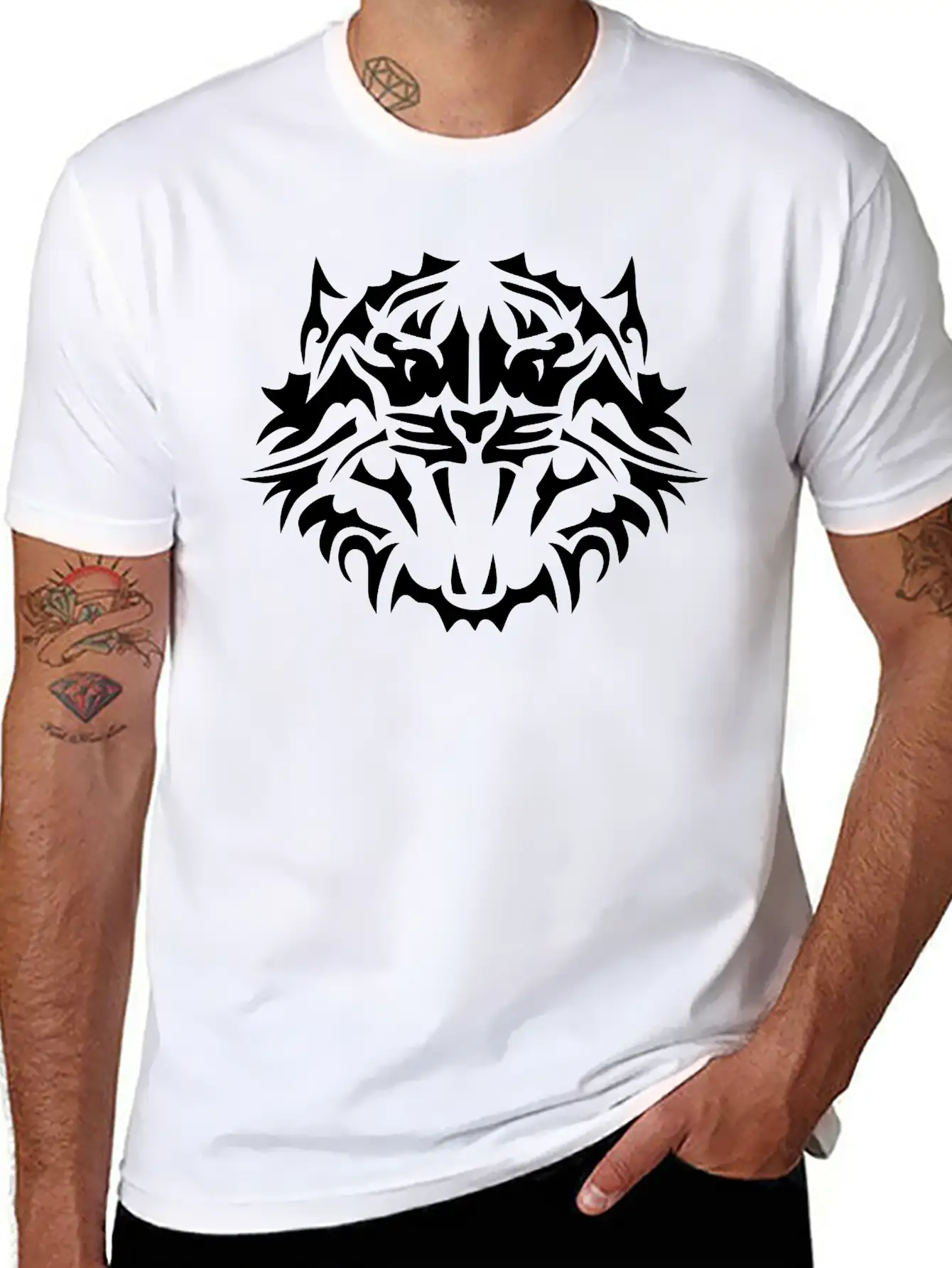 Tribal Tiger 4022 Unisex Casual T-Shirt – Clean Design For Daily Comfort