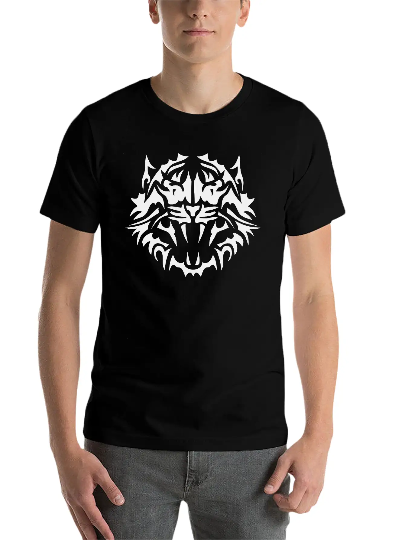 Tribal Tiger 4022 Unisex Casual T-Shirt – Clean Design For Daily Comfort