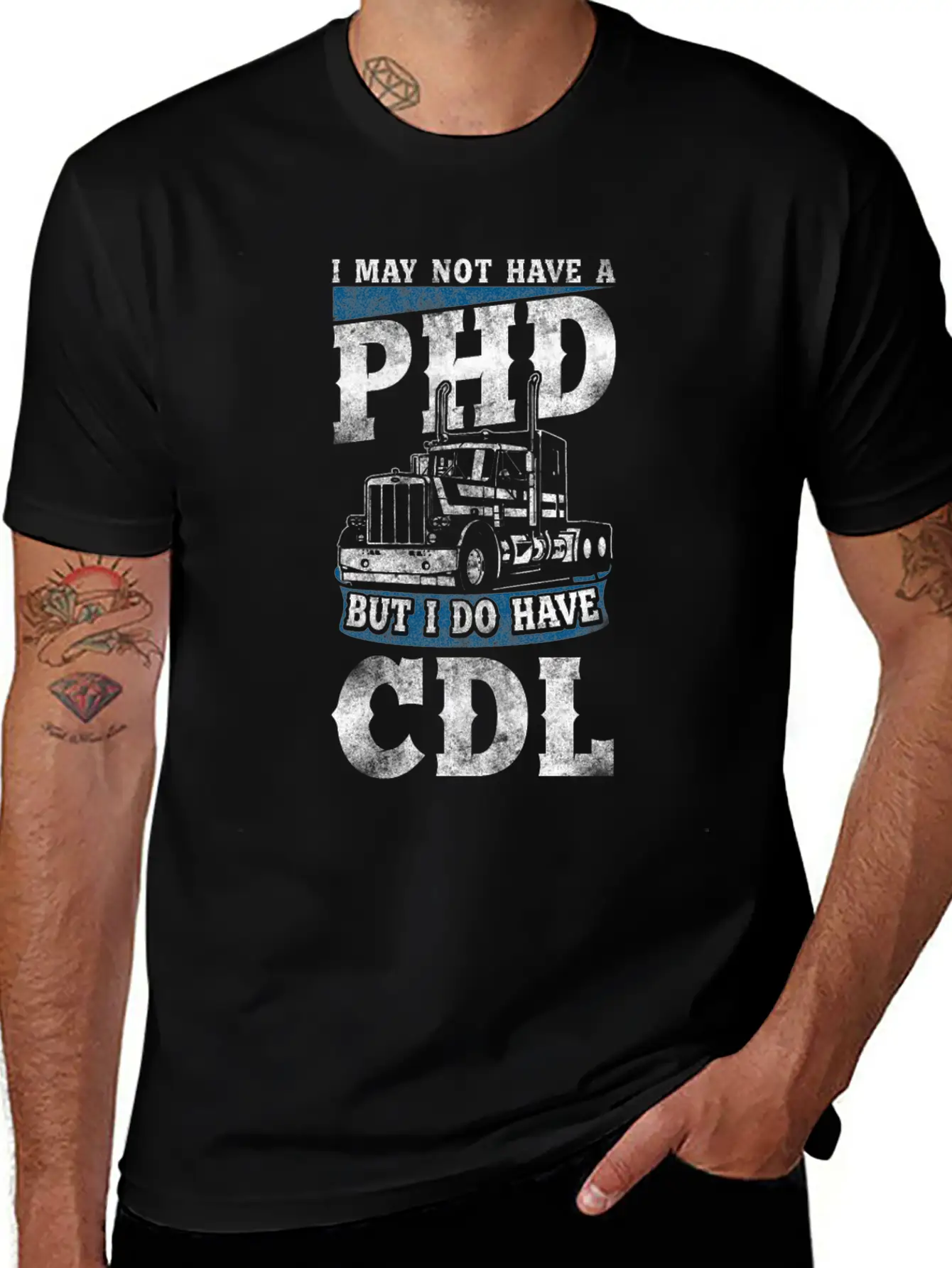 Trucker Truck Driver Cdl Vintage I Unisex Casual T-Shirt – Clean Design For Daily Comfort