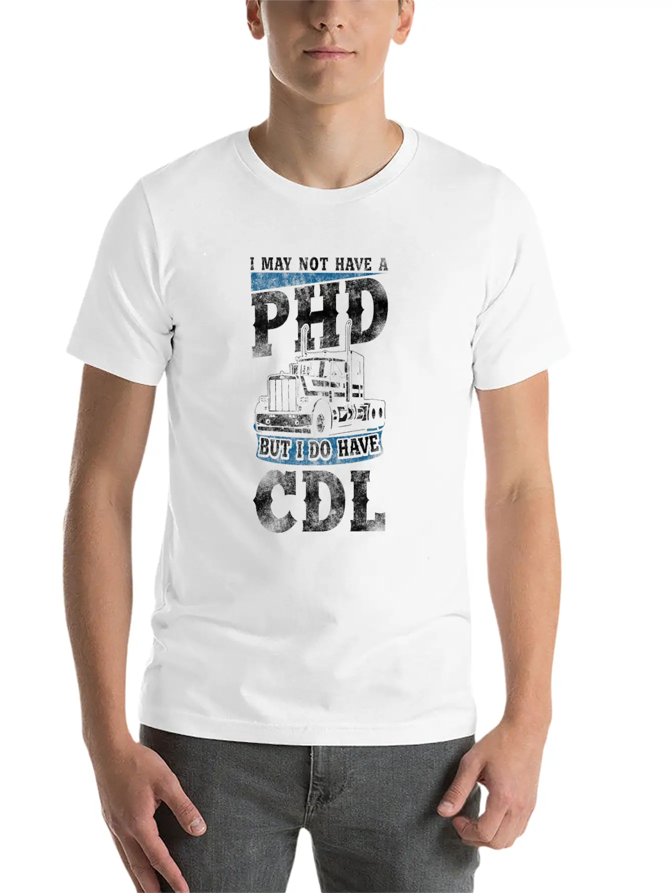 Trucker Truck Driver Cdl Vintage I Unisex Casual T-Shirt – Clean Design For Daily Comfort