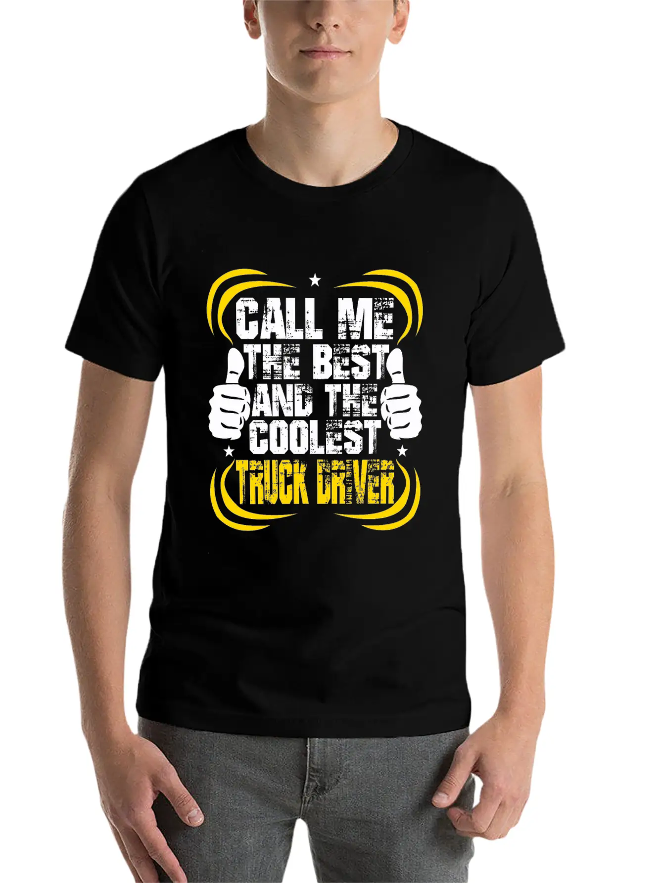 Trucker Truck Driver Trucks Monster Trucks Gift Unisex Casual T-Shirt – Clean Design For Daily Comfort