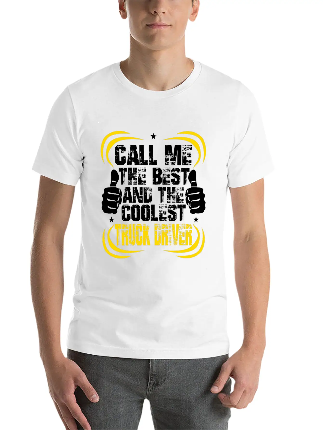 Trucker Truck Driver Trucks Monster Trucks Gift Unisex Casual T-Shirt – Clean Design For Daily Comfort