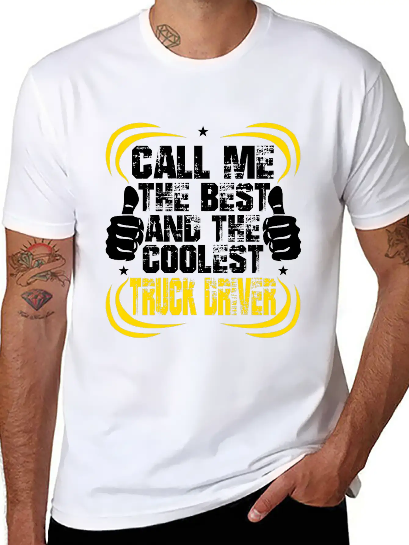 Trucker Truck Driver Trucks Monster Trucks Gift Unisex Casual T-Shirt – Clean Design For Daily Comfort