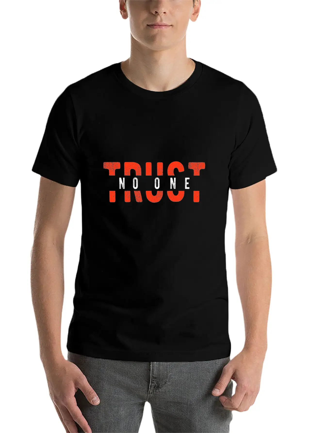 Trust No One Unisex Casual T-Shirt – Clean Design For Daily Comfort
