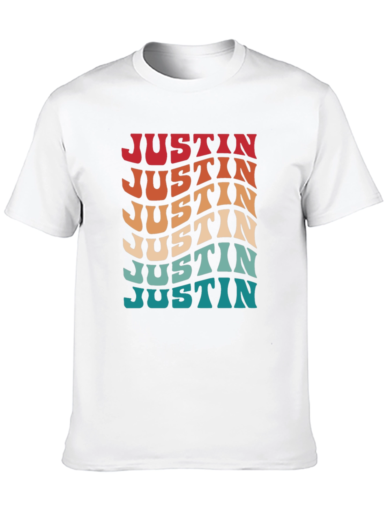 Retro Wavy Name T-Shirt
