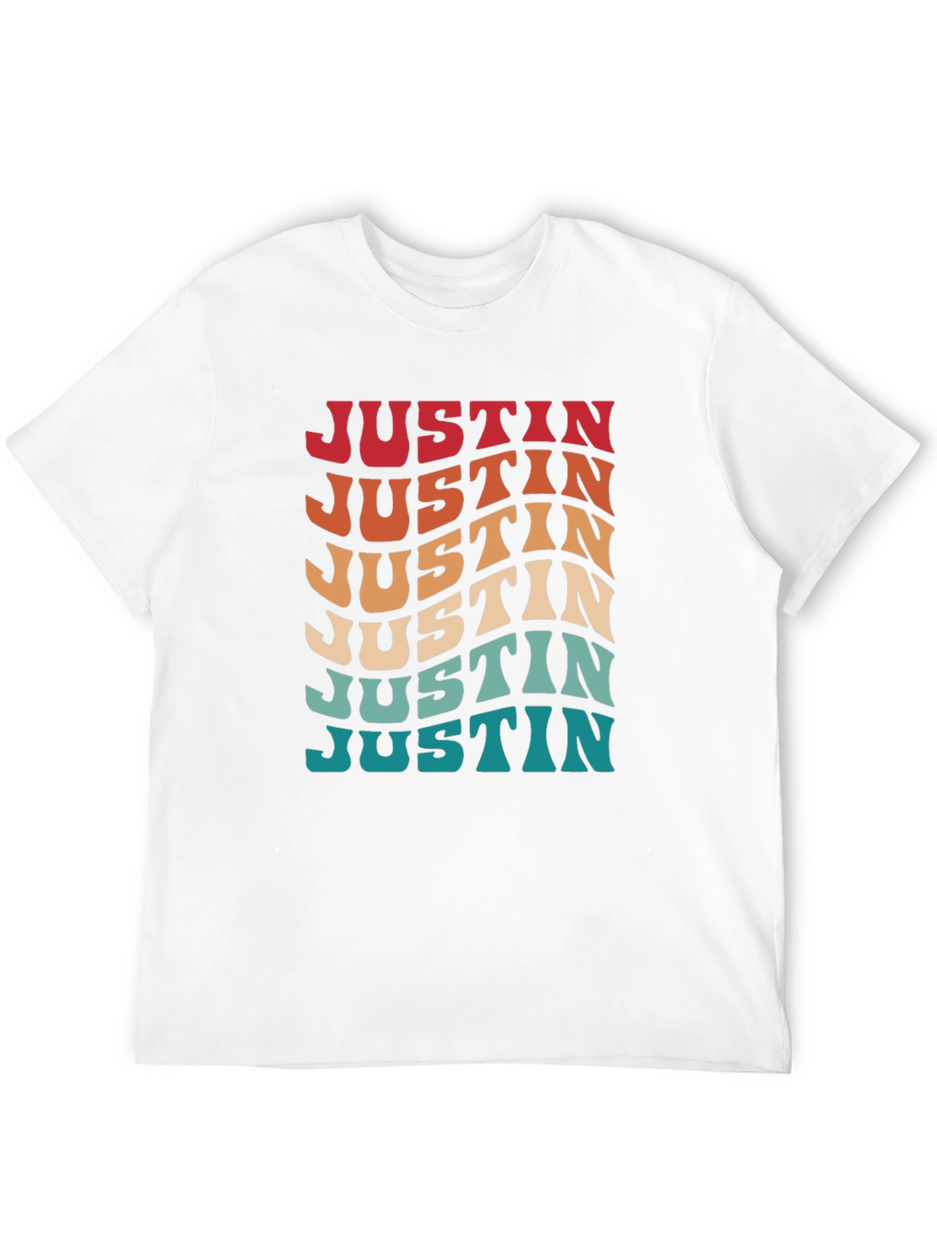 Retro Wavy Name T-Shirt