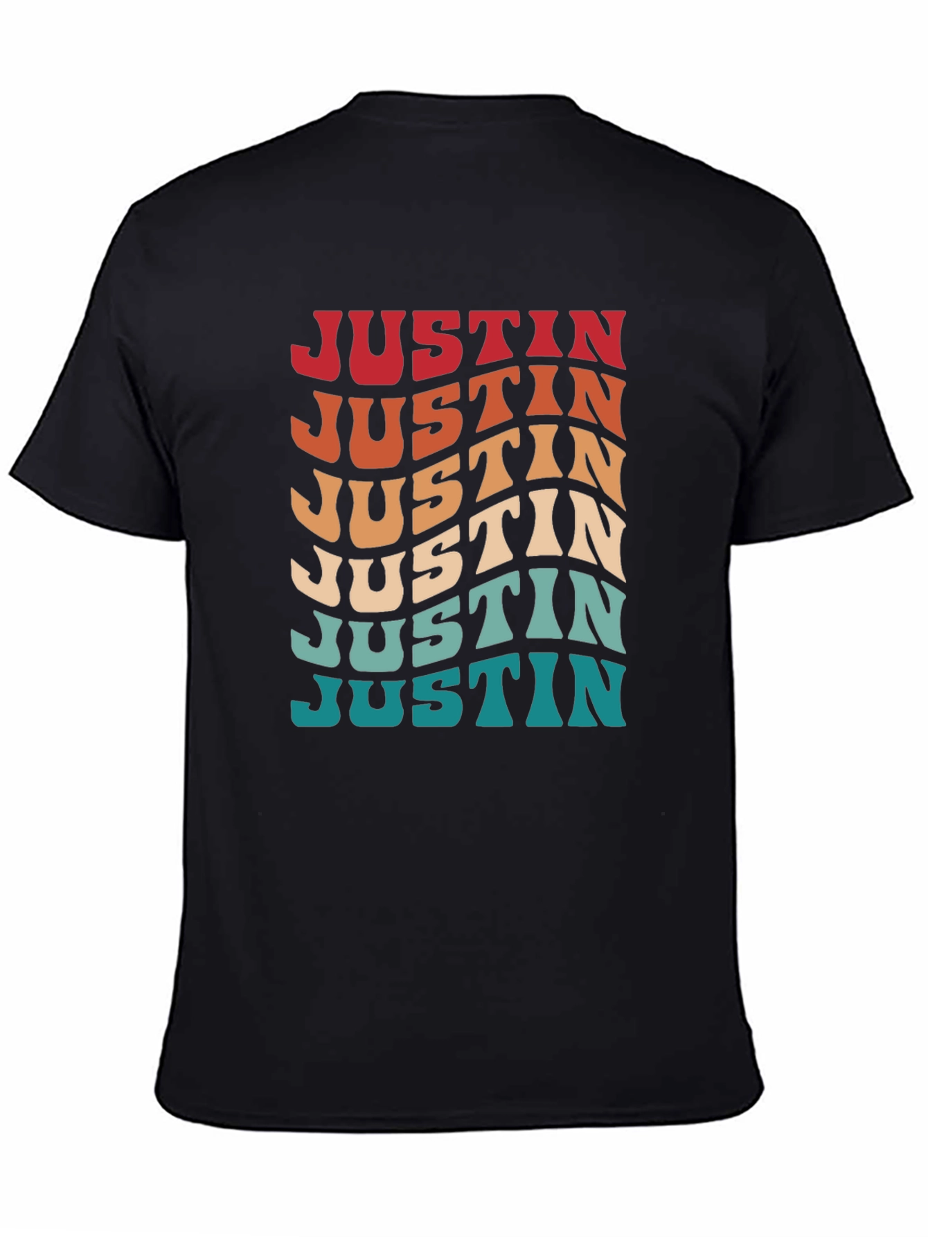 Retro Wavy Name T-Shirt